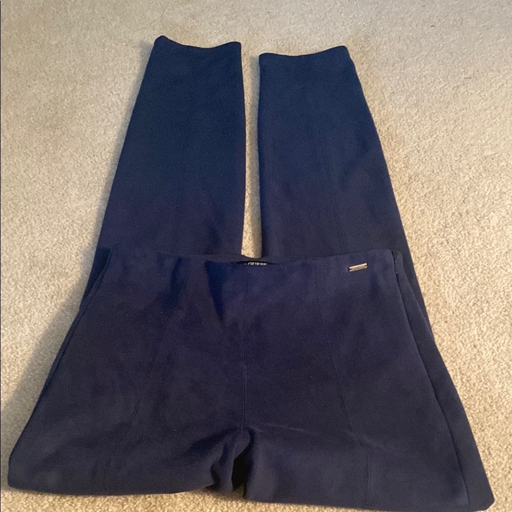Guess dark blue faux suede pants small
